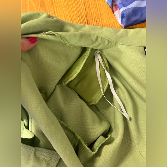 NWT Sag Harbor Lime Green/Black trim Jacket Size Petite 10 with sleeveless top - Picture 11 of 12